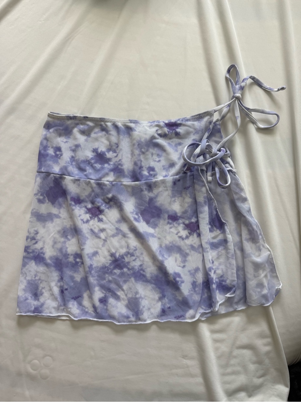 Lilac Tie-Dye Wrap Skirt